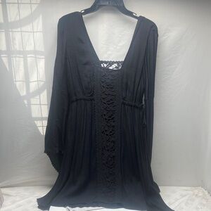 Free People Black Lace Dress